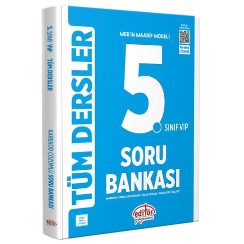 Editör Yayınları 2025 5.Sınıf Vip Tüm Dersler Soru Bankası Komisyon