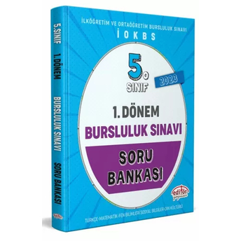 Editör Yayınları 5. Sınıf 1. Dönem Bursluluk Sınavı Soru Bankası Komisyon