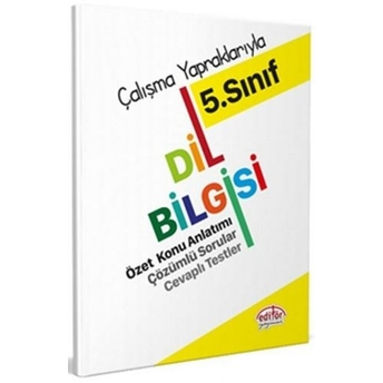 Editör Yayınları 5. Sınıf Çalışma Yapraklarıyla Dil Bilgisi Komisyon