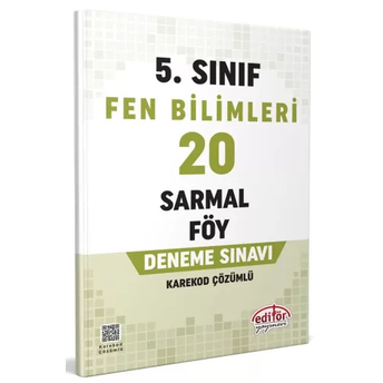 Editör Yayınları 5. Sınıf Fen Bilimleri 20 Sarmal Föy Deneme Sınavı Komisyon