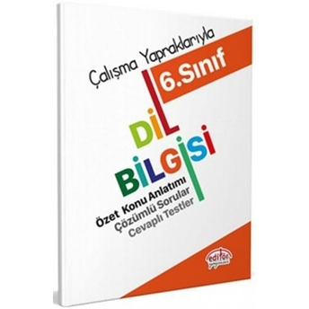 Editör Yayınları 6. Sınıf Çalışma Yapraklarıyla Dil Bilgisi Komisyon