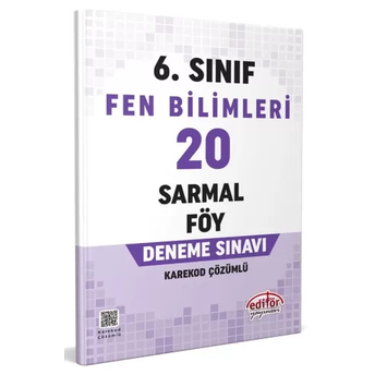 Editör Yayınları 6. Sınıf Fen Bilimleri 20 Sarmal Föy Deneme Sınavı Komisyon