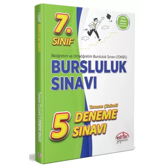 Editör Yayınları 7. Sınıf Bursluluk Sınavı 5 Deneme Çözümlü Komisyon