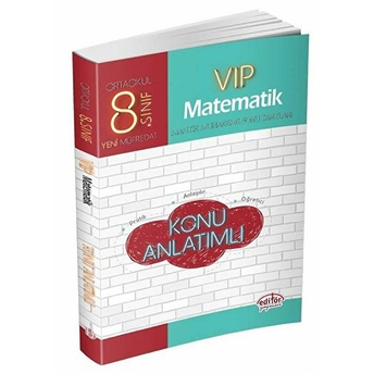 Editör Yayınları 8. Sınıf Lgs Vip Matematik Konu Anlatımı