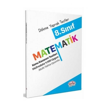 Editör Yayınları 8. Sınıf Matematik Konu Kazanım Testleri Komisyon