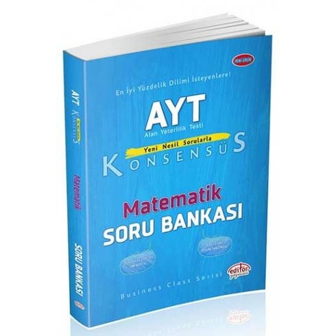 Editör Yayınları Ayt Konsensüs Matematik Soru Bankası