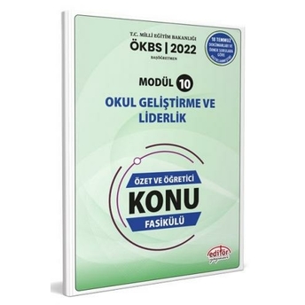 Editör Yayınları Başöğretmen Modül 10 Okul Geliştirme Ve Liderlik Özet Ve Öğretici Konu Anlatımlı Komisyon