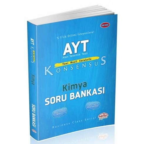 Editör Yayınları Editör Ayt Kimya Konsensüs Soru Bankası