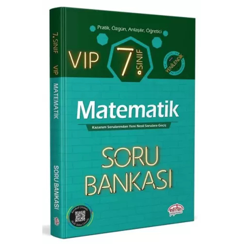 Editör Yayınları Editör Yayınları 7. Sınıf Vıp Matematik Soru Bankası