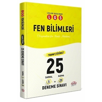 Editör Yayınları Lgs Fen Bilimleri 5 Sarmal 20 Karma 25 Deneme Sınavı