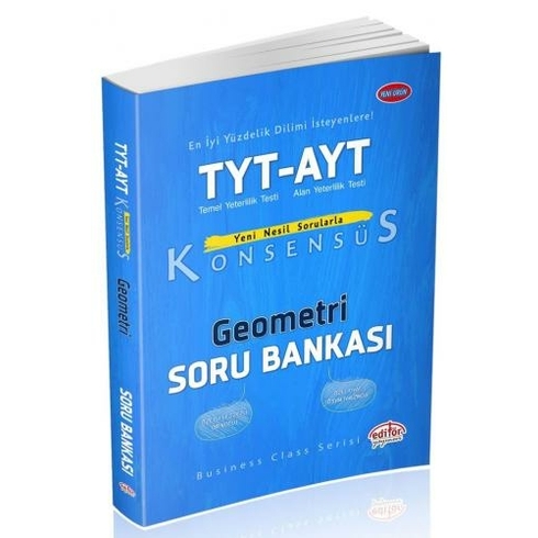 Editör Yayınları Tyt - Ayt Geometri Konsensüs Soru Bankası