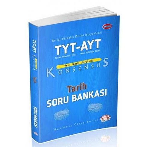 Editör Yayınları Tyt-Ayt Konsensüs Tarih Soru Bankası