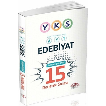 Editör Yks Edebiyat Tamamı Çözümlü 15 Deneme Sınavı Kolektif