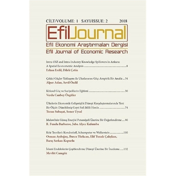 Efiljournal Cilt : 1 Sayı: 2 (3 Ay)