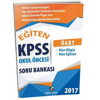 Eğiten Kitap 2017 Kpss Okul Öncesi Soru Bankası Kolektif