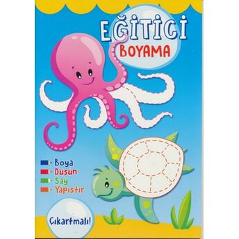 Eğitici Boyama Çıkartmalı (Mavi) Kolektif