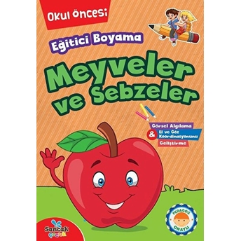 Eğitici Boyama - Meyveler Ve Sebzeler Kolektıf