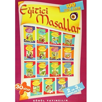 Eğitici Masallar ( 30 Düz Yazılı Kutulu Kitap Takım) Kolektif