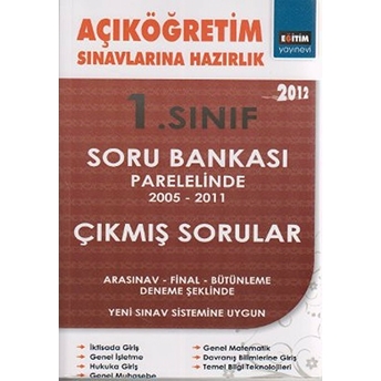 Eğitim Aöf 1. Sınıf S.b. Parelelinde 2005-2011 Çıkmış Sorular-Kolektif