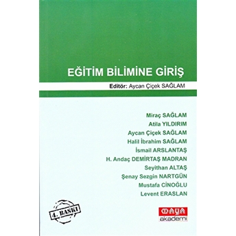 Eğitim Bilimine Giriş Andaç Demirtaş Madran