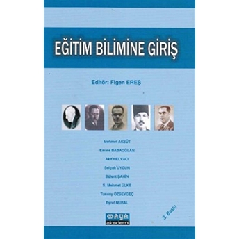 Eğitim Bilimine Giriş Bülent Şahin