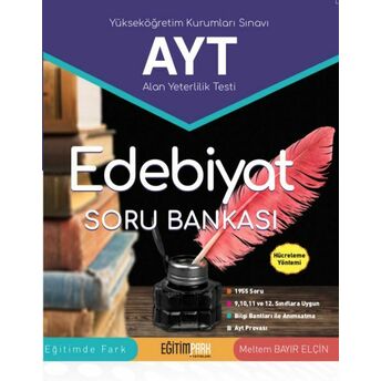 Eğitim Park Ayt Edebiyat Soru Bankası (59,00 Tl Iadesiz) Meltem Bayır Elçin