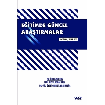 Eğitimde Güncel Araştırmalar - Haziran 2022