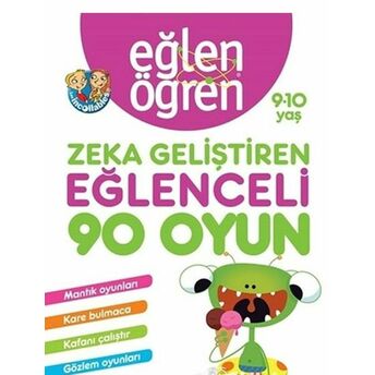 Eğlen Öğren 9-10 Yaş - Zeka Geliştiren Eğlenceli 90 Oyun Kolektif