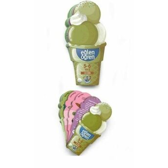 Eğlen Öğren Ice Cream - 120 Soru (5-6 Yaş) Kolektif