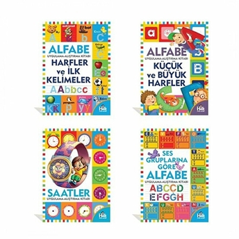 Eğlenceli Alfabe Seti (4 Kitap Takım)