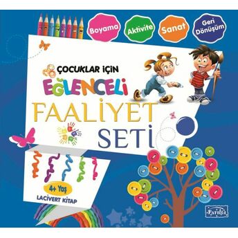 Eğlenceli Faaliyet Seti - Lacivert Kitap - 4 Yaş