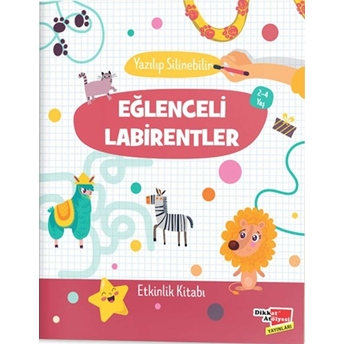 Eğlenceli Labirentler Etkinlik Kitabı (Yazılıp Silinebilir) 2-4 Yaş