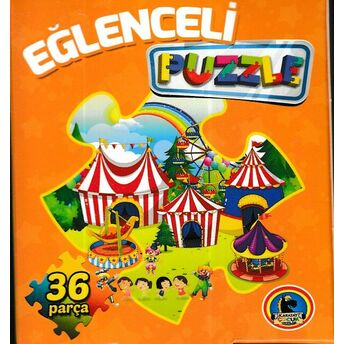 Eğlenceli Puzzle (36 Parça) Turuncu Kutu