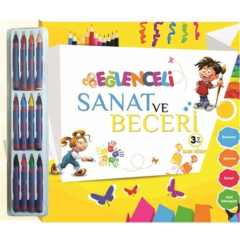 Eğlenceli Sanat Ve Beceri - Sarı Kitap 3 Yaş Kolektif