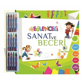 Eğlenceli Sanat Ve Beceri - Yeşil Kitap 5 Yaş Kolektif