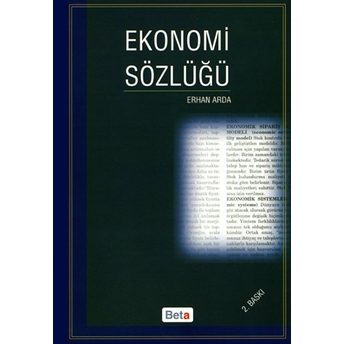 Ekonomi Sözlüğü (Ciltli) Erhan Arda