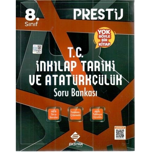 Ekstra Yayıncılık 8. Sınıf T. C. Inkılap Tarihi Ve Atatürkçülük Prestij Soru Bankası Komisyon