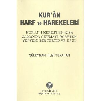 Elifba / Kuran Harf Ve Harekeleri (Küçük Boy) Süleyman Hilmi Tunahan