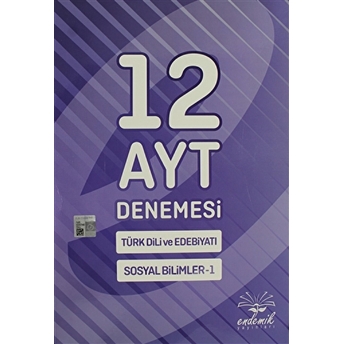 Endemik 12 Ayt Denemesi Türk Dili Ve Edebiyatı - Sosyal Bilimler -1