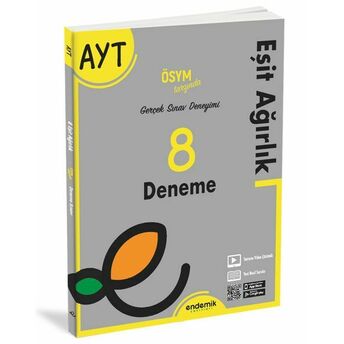 Endemik 2022 Ayt Eşit Ağırlık 8 Deneme Sınavı