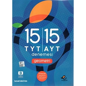 Endemik Tyt Ayt Geometri 15 Deneme Ismail Erciyes