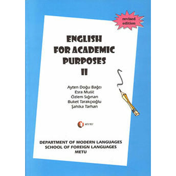 English For Academic Purposes 2 Ayten Doğu Bağcı