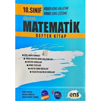 Ens Yayıncılık 10. Sınıf Matematik Destek Defterim Komisyon