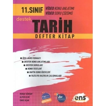 Ens Yayıncılık 11. Sınıf Tarih Defter Kitap Komisyon