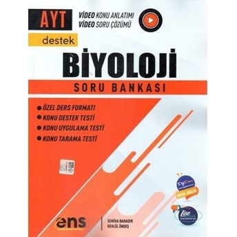 Ens Yayıncılık Ayt Biyoloji Soru Bankası Behlül Öndeş