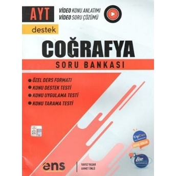 Ens Yayıncılık Ayt Coğrafya Destek Soru Bankası Ahmet Ünlü