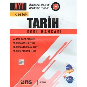 Ens Yayıncılık Ayt Tarih Destek Soru Bankası Alper Eliri