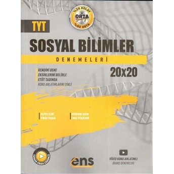 Ens Yayıncılık Tyt Sosyal Bilimler 20 X 20 Deneme Alper Eliri