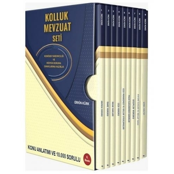 Erkin Kürk 2022 Komiser Yardımcılığı Misyon Koruma Kolluk Mevzuatı Set 8. Baskı Erkin Kürk