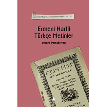 Ermeni Harfli Türkçe Metinler